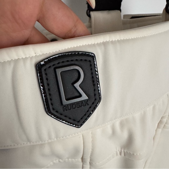 Rudsak limited edition messa ski pant with logo straps in cream white size S - Picture 10 of 16